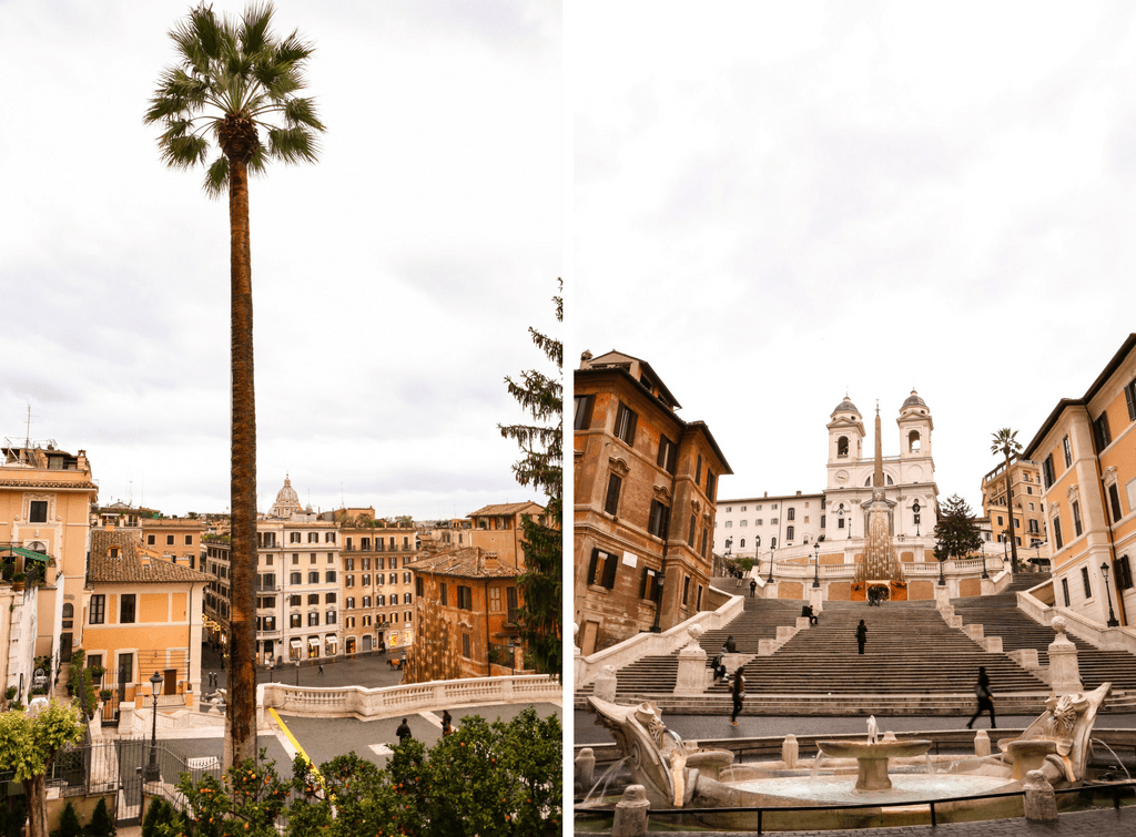 The Spanish Steps Empty Rome Winter